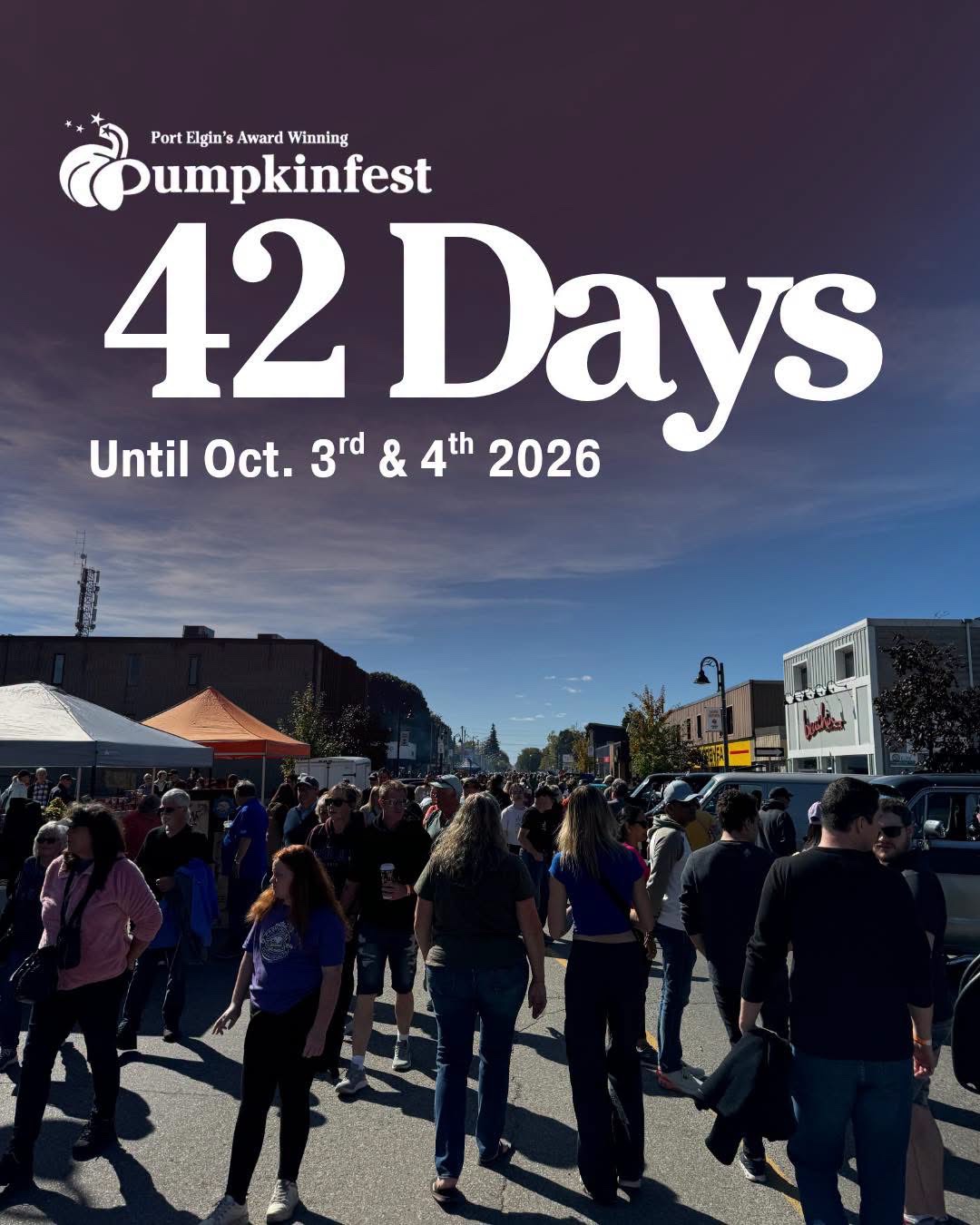 Port Elgin Pumpkinfest poster for October 3 and 4, 2026